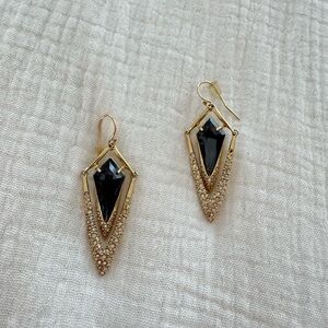 Alexis Bittar Gold and Black Earrings